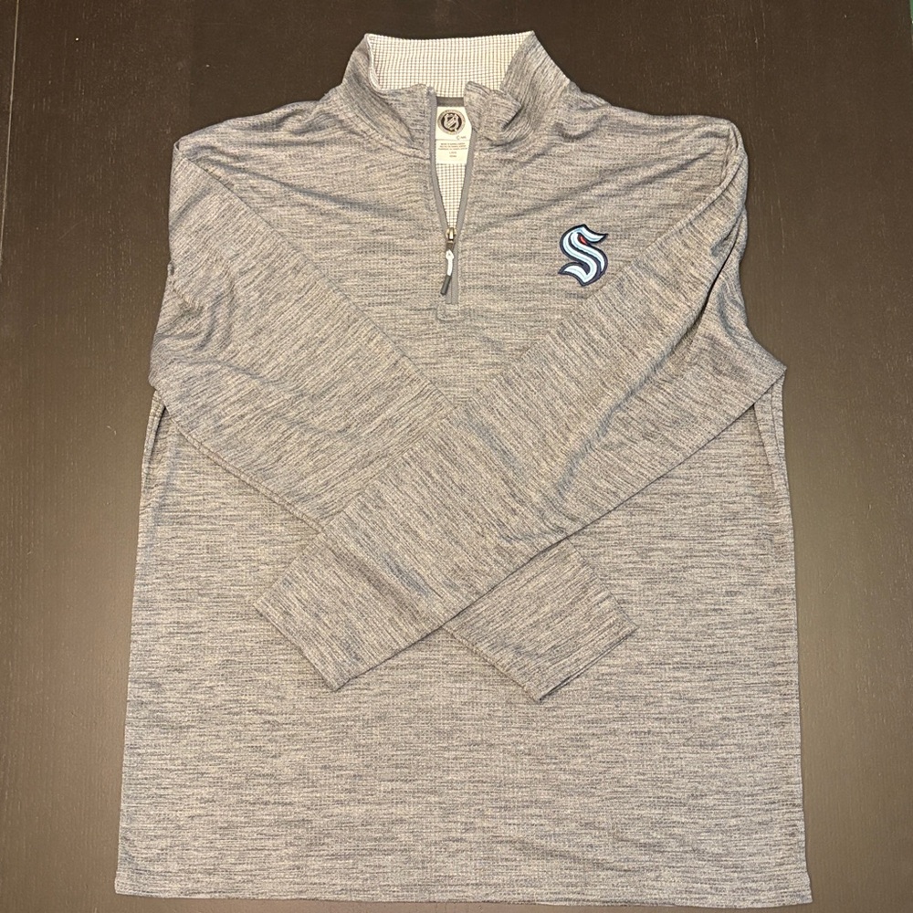 Seattle Kraken Men’s L Quarter Zip Sweater